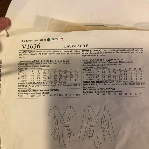 Pattern with cut pieces - Picture 6 of 6